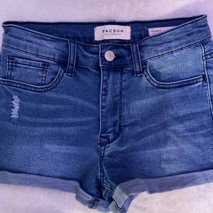 blue pacsun jean shorts